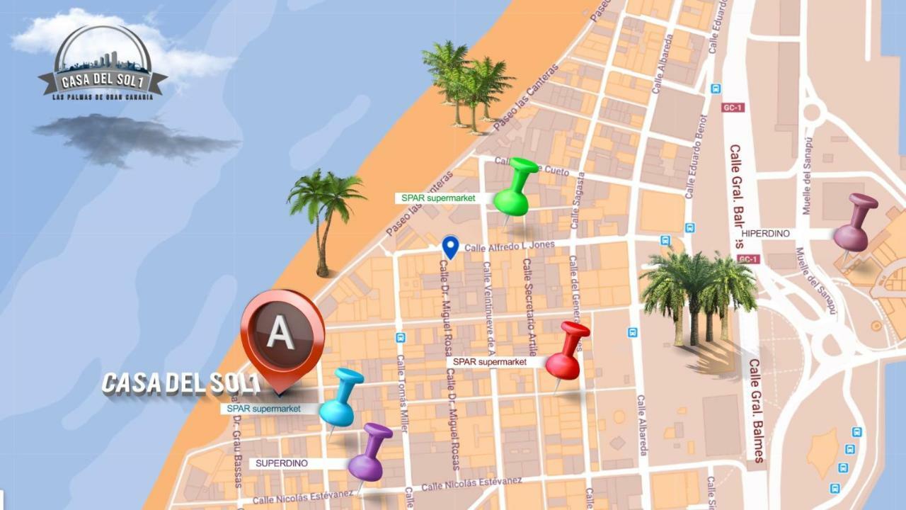 Casa Del Sol 1 Daire Las Palmas de Gran Canaria Dış mekan fotoğraf